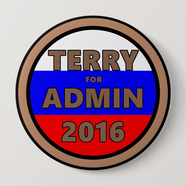 Terry für Knopf Admin 2016 Button (Vorderseite)