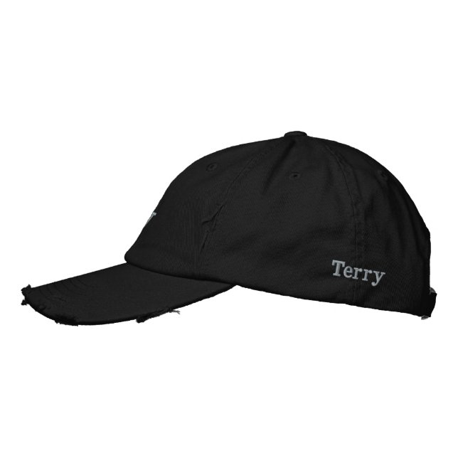 "Terry" Männername bestickt, Bestickte Baseballkappe (Links)