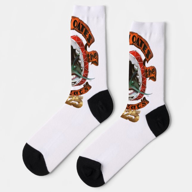 Terry Oates & the Mudcat 2025 Socken (Linkes Detail)