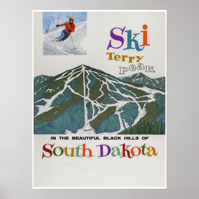 Terry Peak, USA, Ski Travel Poster (Vorne)