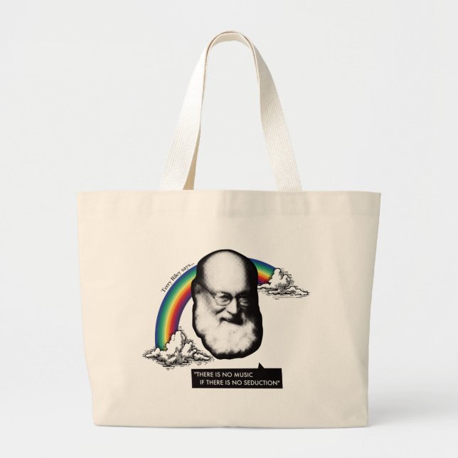 [Terry Riley OFFIZIELL DESIGN] Regenbogen Jumbo Stoffbeutel (Vorne)