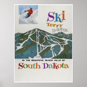 Terry-Spitze, USA, Ski-Reise-Plakat Poster