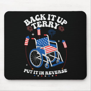 Terry zurücksetzen 4. Juli Rückwärts Terry Mousepad