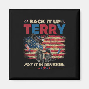 Terry zurücksetzen in den Rückwärtsgang setzen Feu Magnet