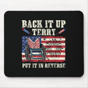 Terry zurücksetzen Rückwärtsgang Firework 4. Juli Mousepad