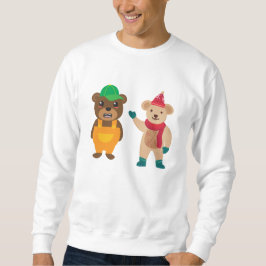 Tesco Pudbear komisches Bären Sweatshirt