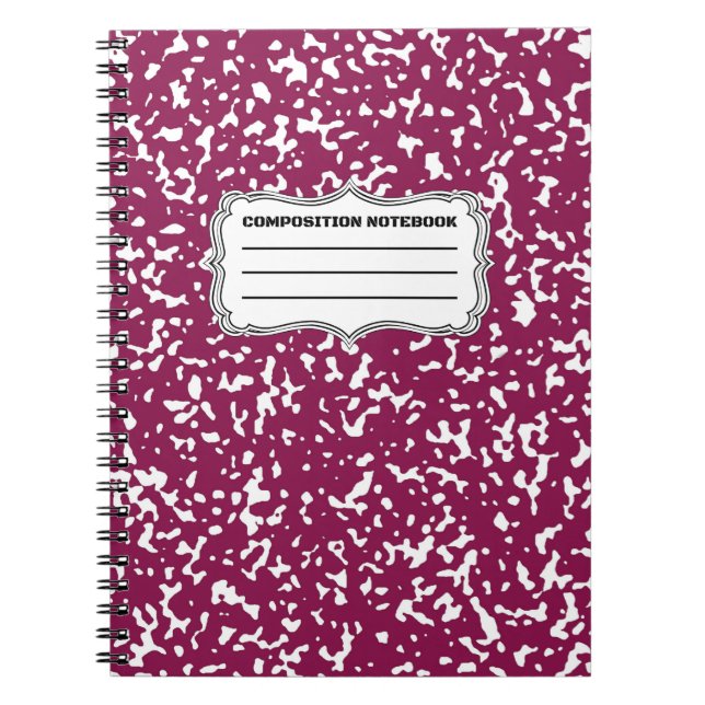 Tesimart | Komposition Notebook Journal Spiral Notizblock (Vorderseite)