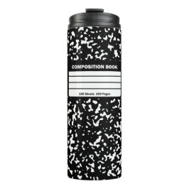 Tesimart | Komposition Notebook Thermal Tumbler Thermosbecher