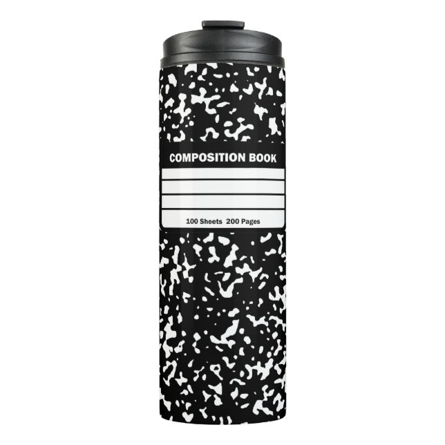 Tesimart | Komposition Notebook Thermal Tumbler Thermosbecher (Vorderseite)