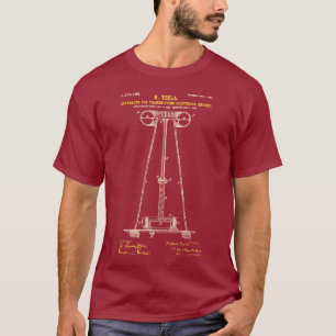 Tesla Coil Maroon T-Shirt
