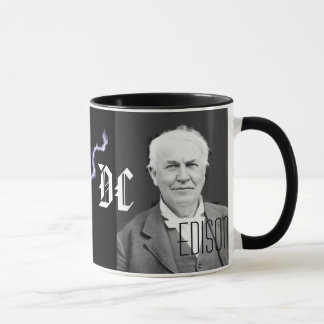 Tesla gegen Edison Tasse