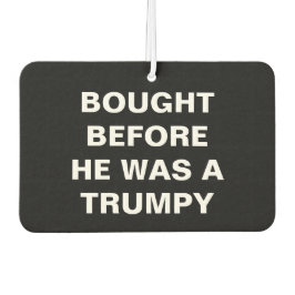 Tesla - gekauft, bevor er eine Trumpy war - schwar Autolufterfrischer