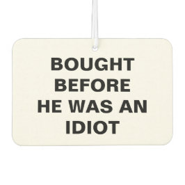 Tesla - gekauft, bevor er Idiot war Autolufterfrischer