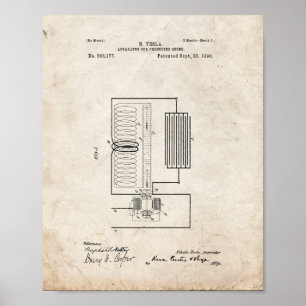 Tesla-Gerät zur Herstellung von Ozon-Patent - Alt Poster