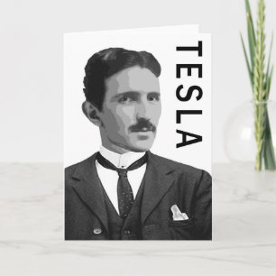 TESLA GREETING CARD KARTE