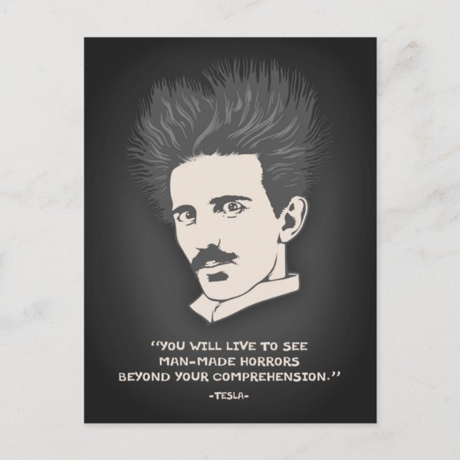 Tesla - Horror Postkarte (Vorderseite)