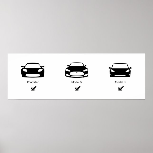 Tesla-Masterplan | Matte Poster (Vorne)