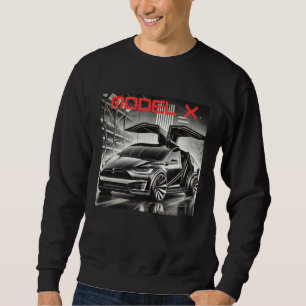 Tesla Model X Elektro-SUV-Design Futuristisches Sweatshirt
