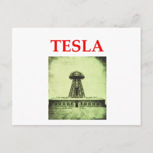 Tesla Postkarte