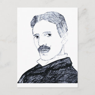 Tesla Postkarte
