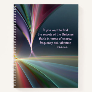 Tesla Quote Secret of the Universe Writing Journal Notizbuch