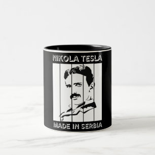 Tesla Retro Kaffeemugs Zweifarbige Tasse