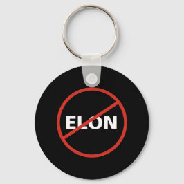 Tesla - Simple ANTI ELON - schwarz Schlüsselanhänger