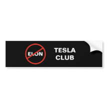 Tesla - Simple ANTI ELON TESLA CLUB - schwarz