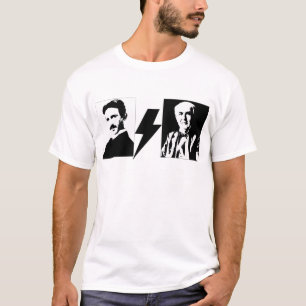 Tesla und Edison - das ursprüngliche AC/DC. T-Shirt