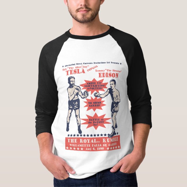 Tesla vs. Edison T-Shirt (Vorderseite)