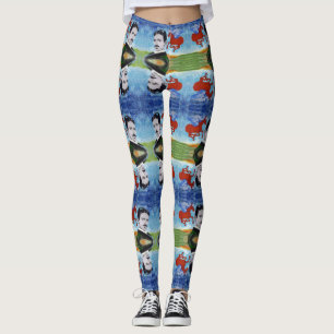 Tesla weiß leggings
