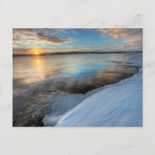 Teslin Lake nach einem aufklarenden Sturm, Yukon Postkarte
