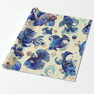 Tesoros del Mar: Peces y Burbujas Geschenkpapier