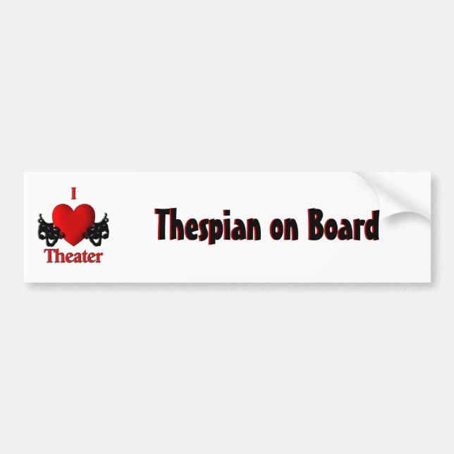 Tespian an Bord Autoaufkleber (Vorne)