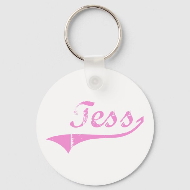 Tess Classic Style Name Schlüsselanhänger (Vorderseite)