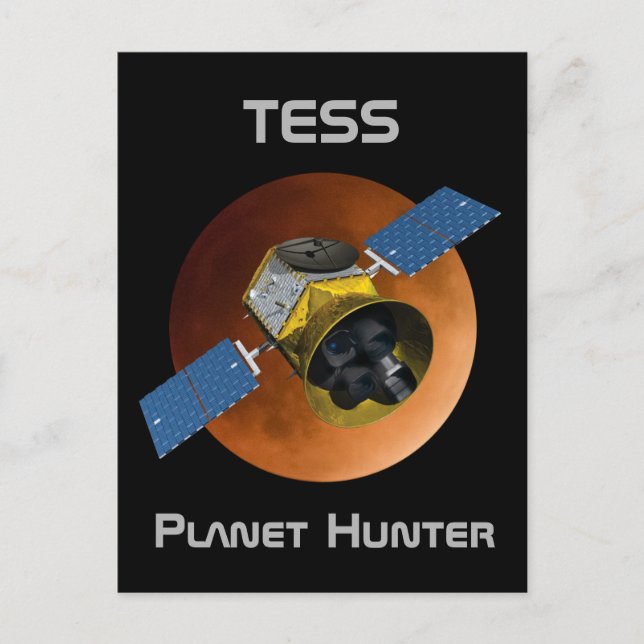 TESS Planet Hunter Spacecraft Postkarte (Vorderseite)