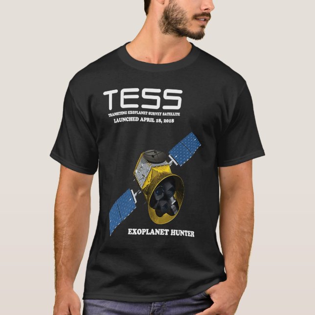 TESS Transiting Exoplanet Survey Satellite T-Shirt (Vorderseite)