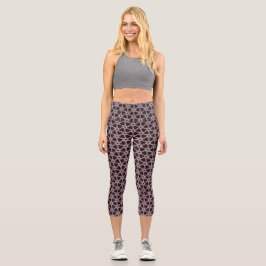 Tessellated Quilt Capri Leggings