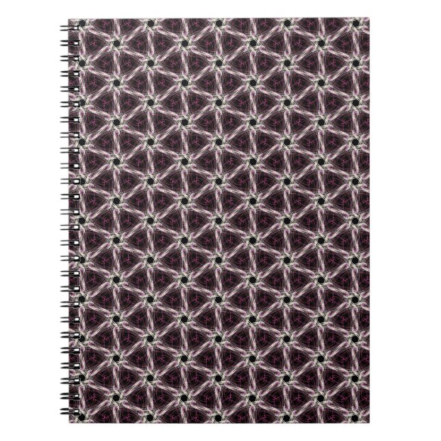 Tessellated Quilt Spiral Notebook Notizblock (Vorderseite)