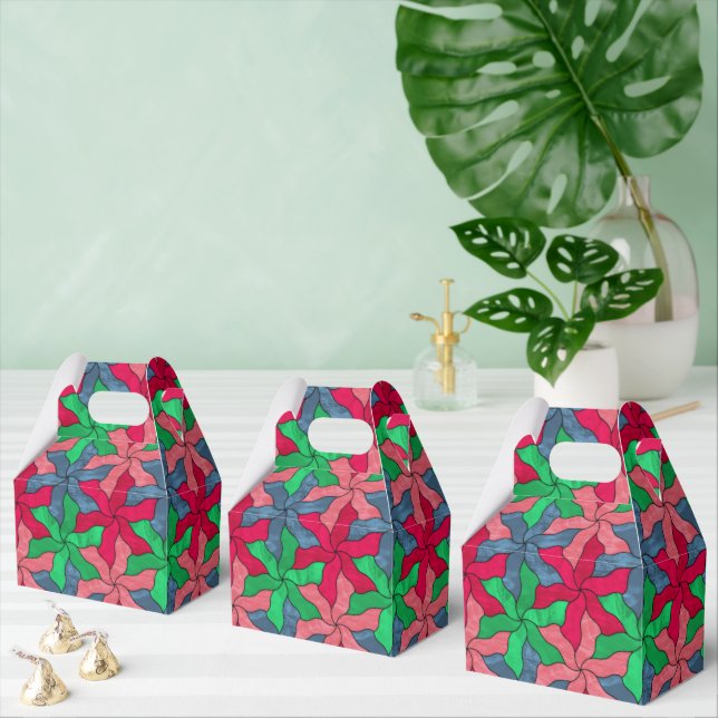 Tessellierte Blume aus Hartglas Geschenkschachtel (Zahlreiche)
