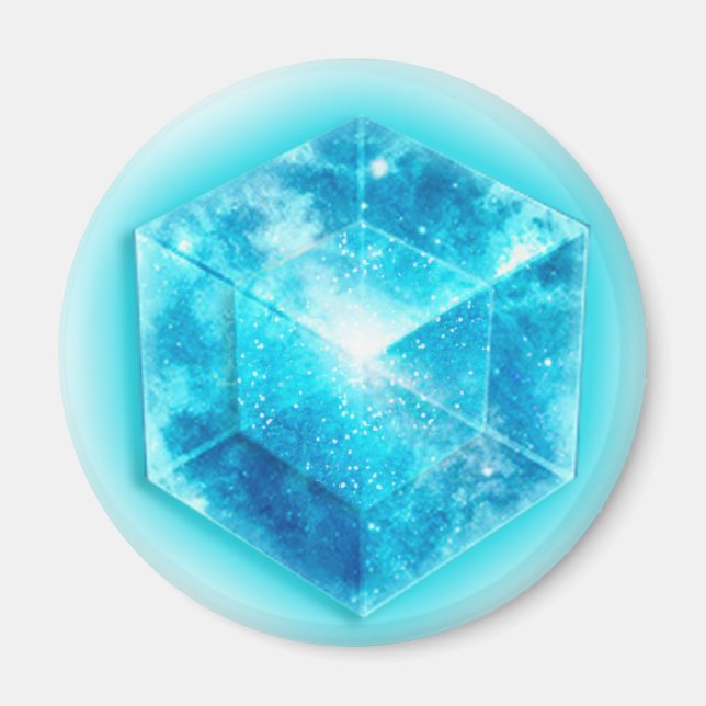 Tesseract, 4D Hypercube, Hyperwürfel Magnet (Vorne)