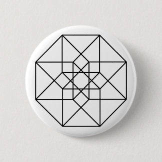 Tesseract (schwarze Kontur) Button