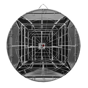 Tesseract Tesseract Body Fraktal drei Punkte Persp Dartscheibe