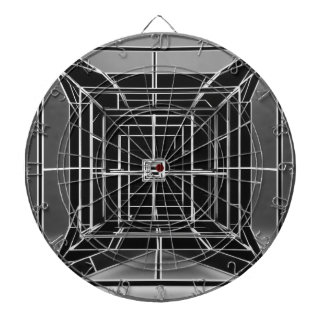 Tesseract Tesseract Body Fraktal drei Punkte Persp Dartscheibe