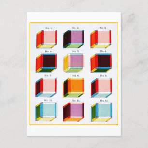 Tesserers der vierten Dimension Vintag Postkarte