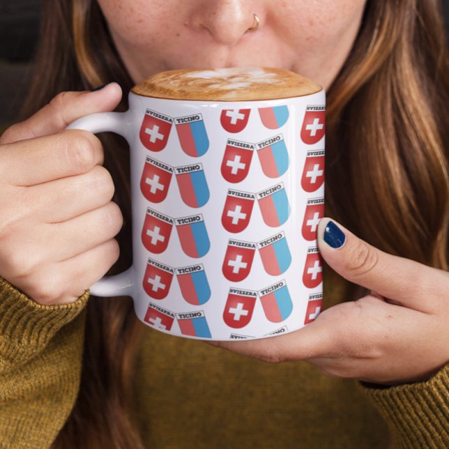 Tessin, Schweiz. Wappen in der Schweiz & Kanton Tasse (Von Creator hochgeladen)