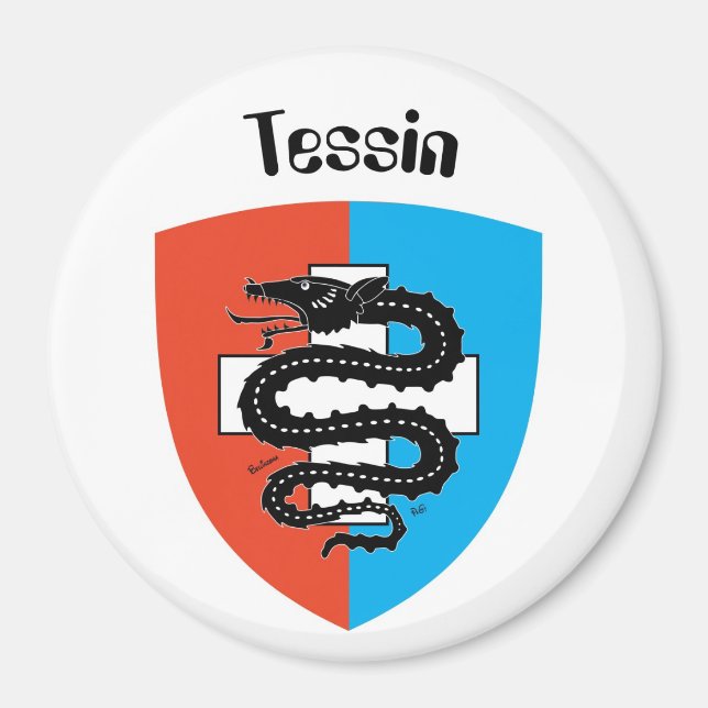 Tessin Svizzera / Tessin Schweiz Magnet (Vorne)