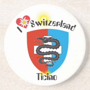 Tessin - Tessin - Schweiz - Svizzera Bierteller Getränkeuntersetzer