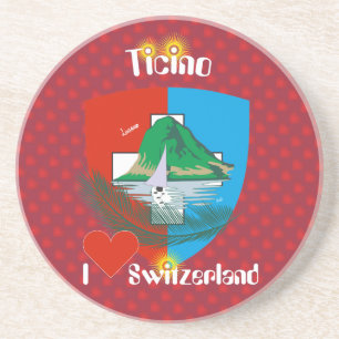 Tessin - Tessin - Schweiz - Svizzera Bierteller Getränkeuntersetzer