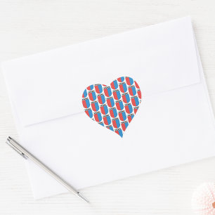 Tessin, Wappen. Kantone Schweiz Herz-Aufkleber